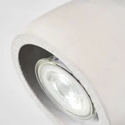 Lampes Industrielles-hofstein Lomma Plafonnier, Spot de plafond Acier brossé, 1 lumière