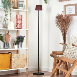 Luminaires Scandinaves-hofstein Longchamps Lampadaire LED Noir, 1 lumière