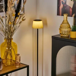 Luminaires Scandinaves-hofstein Longchamps Lampadaire LED Noir, 1 lumière