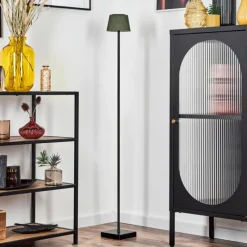 Luminaires Scandinaves-hofstein Longchamps Lampadaire LED Noir, 1 lumière