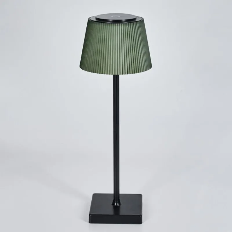 Luminaires Scandinaves-hofstein Longchamps Lampe de table d'extérieur, Lampe à poser LED Brun, Vert, 1 lumière