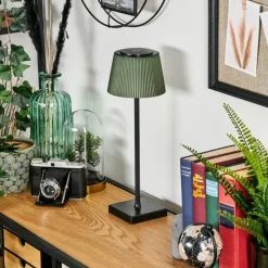 Luminaires Scandinaves-hofstein Longchamps Lampe de table d'extérieur, Lampe à poser LED Brun, Vert, 1 lumière