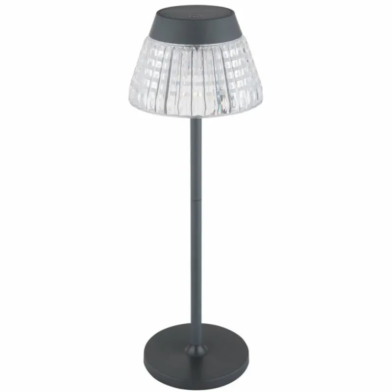 Luminaires Globo Lighting Lora Lampe à poser LED Anthracite, 1 lumière* Éclairage Led