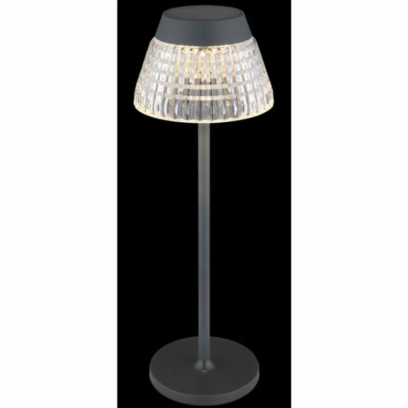 Luminaires Globo Lighting Lora Lampe à poser LED Anthracite, 1 lumière* Éclairage Led