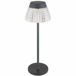 Luminaires Globo Lighting Lora Lampe à poser LED Anthracite, 1 lumière* Éclairage Led