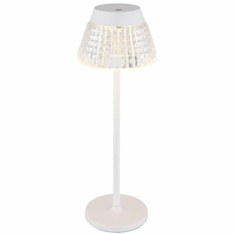 Luminaires Globo Lighting Lora Lampe à poser LED Blanc, 1 lumière* Éclairage Led