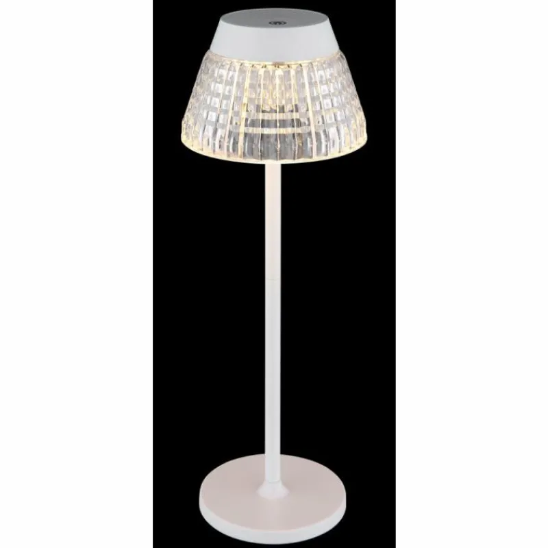 Luminaires Globo Lighting Lora Lampe à poser LED Blanc, 1 lumière* Éclairage Led