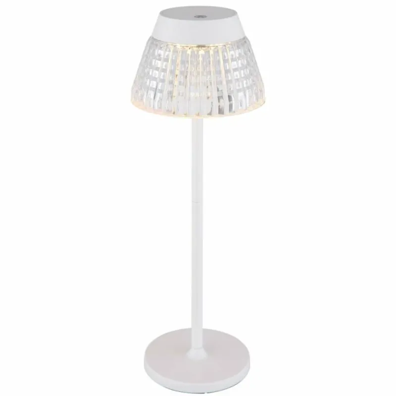 Luminaires Globo Lighting Lora Lampe à poser LED Blanc, 1 lumière* Éclairage Led
