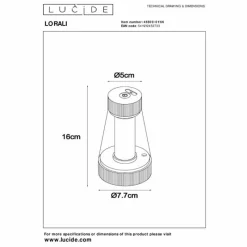 Luminaires Lucide LORALI Lampe à poser LED Rose, 1 lumière* Lampes À Poser