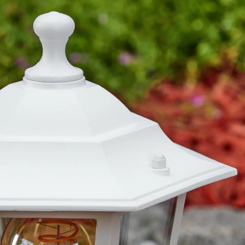 Luminaires Rustiques-hofstein Loria Borne lumineuse Blanc, 1 lumière