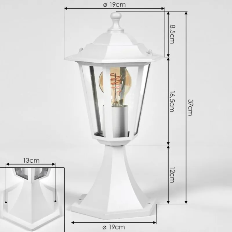 Luminaires Rustiques-hofstein Loria Borne lumineuse Blanc, 1 lumière