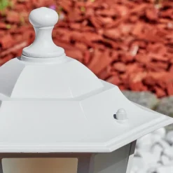 Luminaires Rustiques-hofstein Loria Borne lumineuse Blanc, 1 lumière