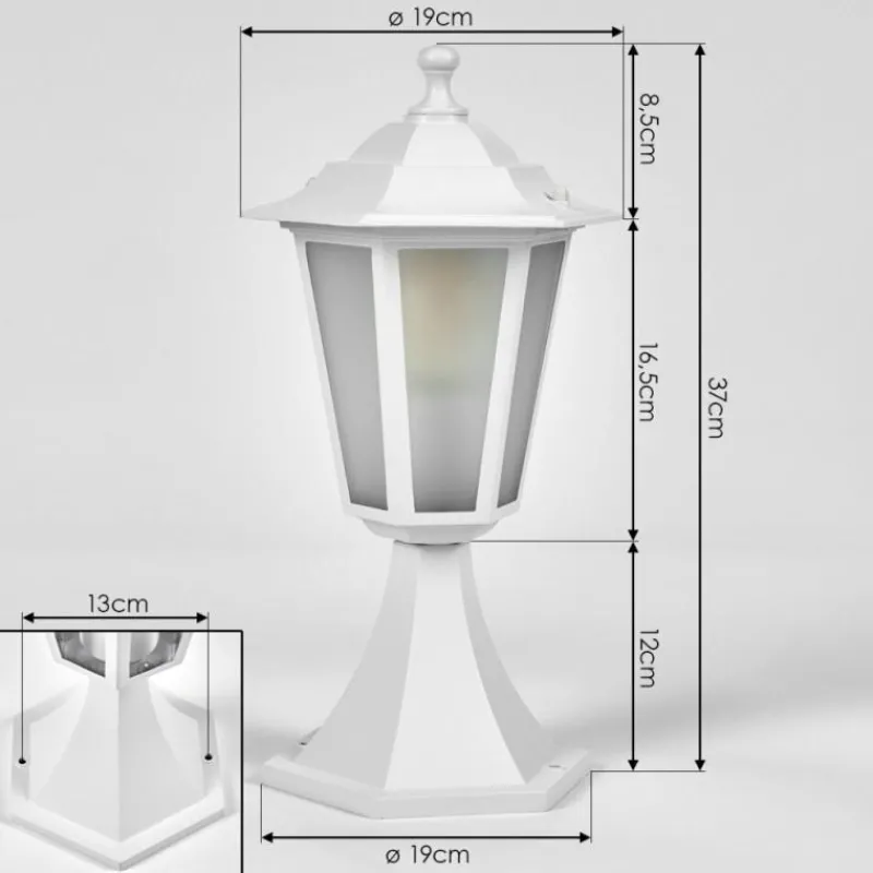 Luminaires Rustiques-hofstein Loria Borne lumineuse Blanc, 1 lumière