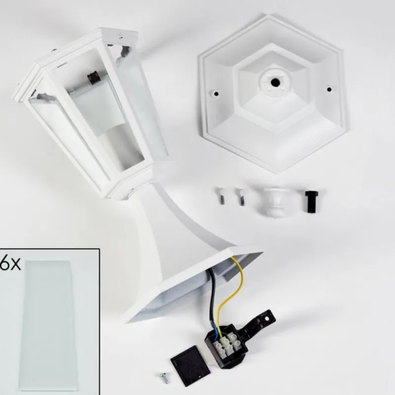 Luminaires Rustiques-hofstein Loria Borne lumineuse Blanc, 1 lumière