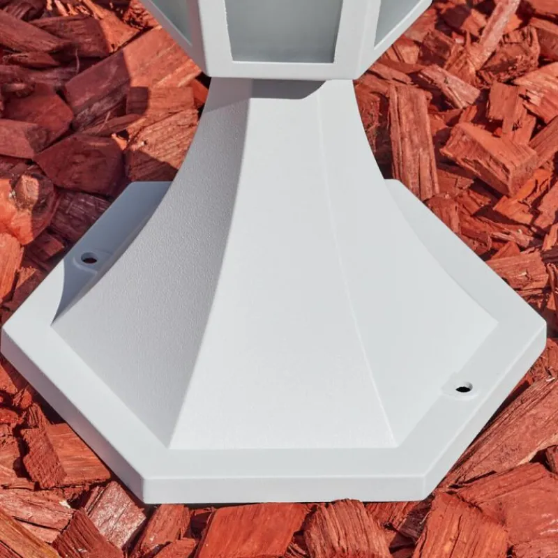 Luminaires Rustiques-hofstein Loria Borne lumineuse Blanc, 1 lumière