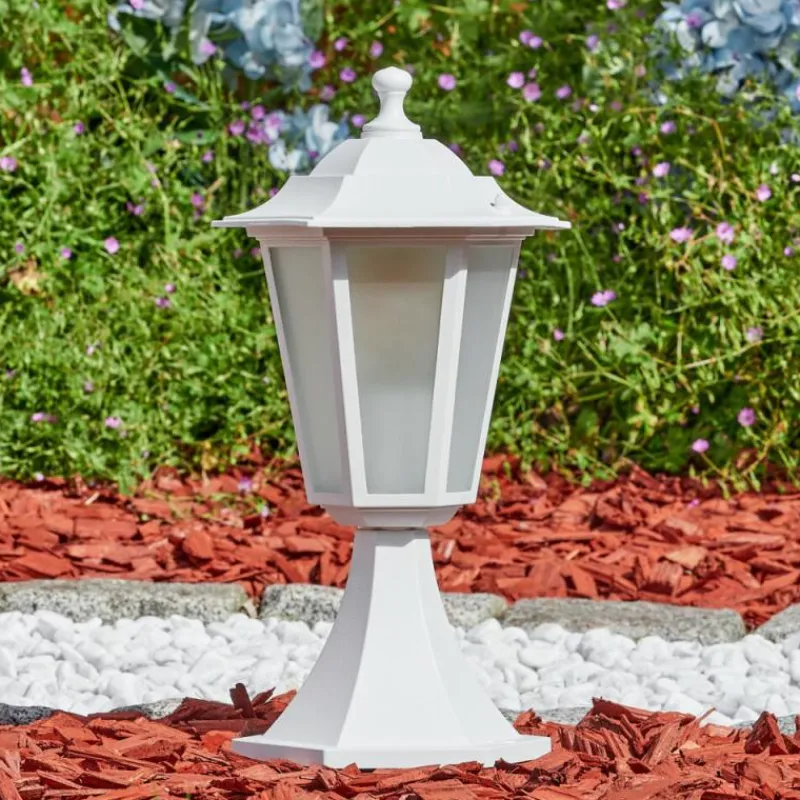 Luminaires Rustiques-hofstein Loria Borne lumineuse Blanc, 1 lumière