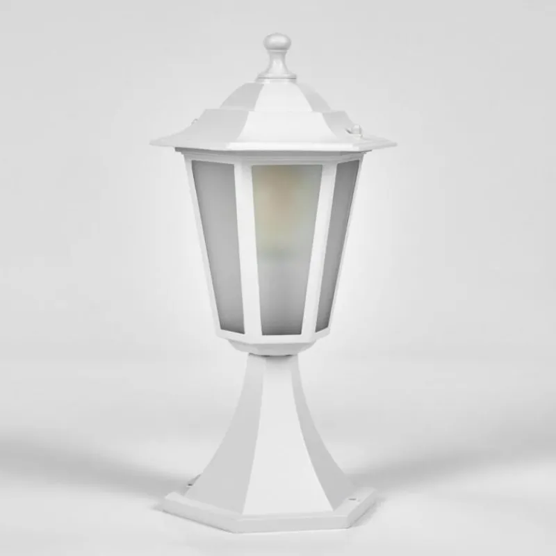 Luminaires Rustiques-hofstein Loria Borne lumineuse Blanc, 1 lumière