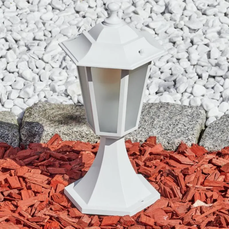 Luminaires Rustiques-hofstein Loria Borne lumineuse Blanc, 1 lumière