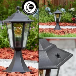 Luminaires Rustiques-hofstein Loria Borne lumineuse Noir, 1 lumière