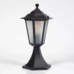 Luminaires Rustiques-hofstein Loria Borne lumineuse Noir, 1 lumière