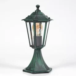 Luminaires Rustiques-hofstein Loria Borne lumineuse Vert, Noir, 1 lumière