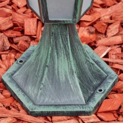 Luminaires Rustiques-hofstein Loria Borne lumineuse Vert, Noir, 1 lumière