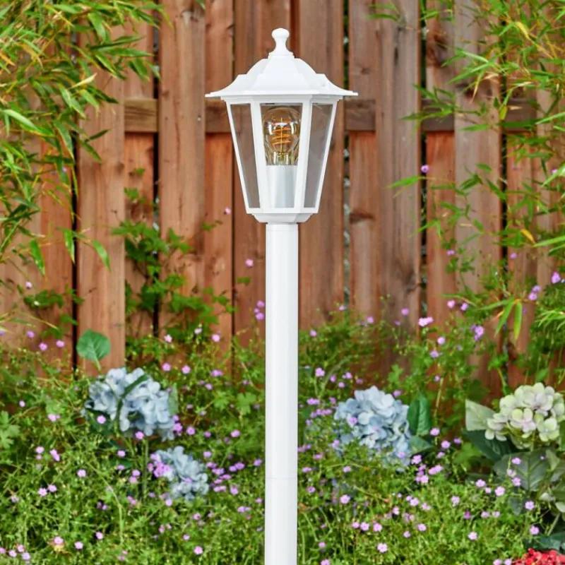 Luminaires Rustiques-hofstein Loria Eclairage de chemin Blanc, 1 lumière