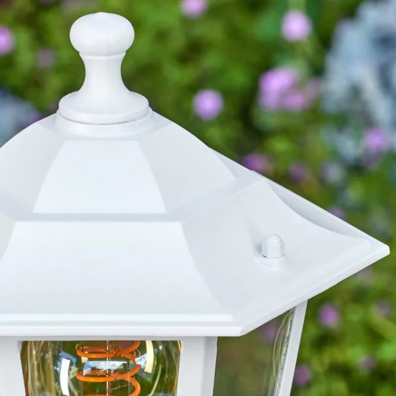 Luminaires Rustiques-hofstein Loria Eclairage de chemin Blanc, 1 lumière