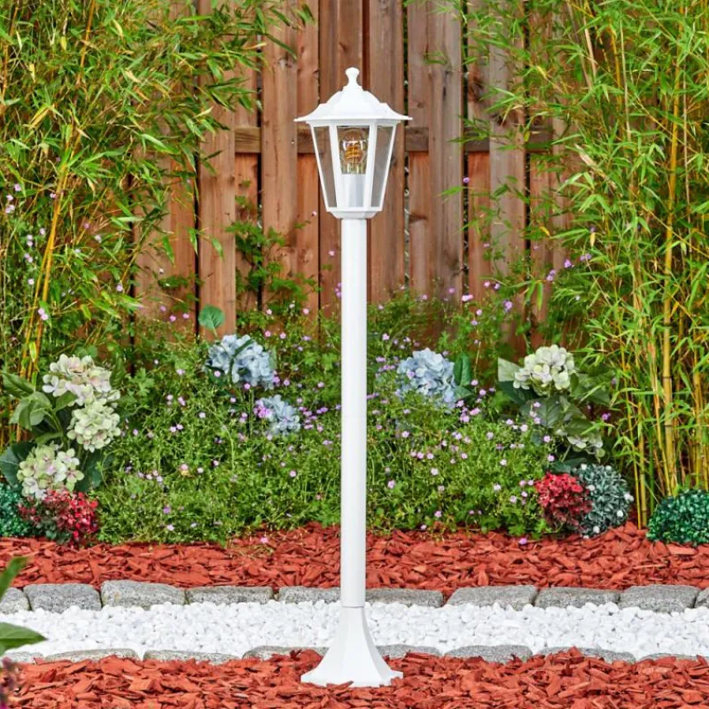 Luminaires Rustiques-hofstein Loria Eclairage de chemin Blanc, 1 lumière