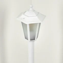 Luminaires Rustiques-hofstein Loria Eclairage de chemin Blanc, 1 lumière