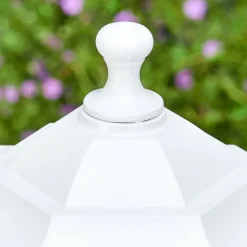 Luminaires Rustiques-hofstein Loria Eclairage de chemin Blanc, 1 lumière