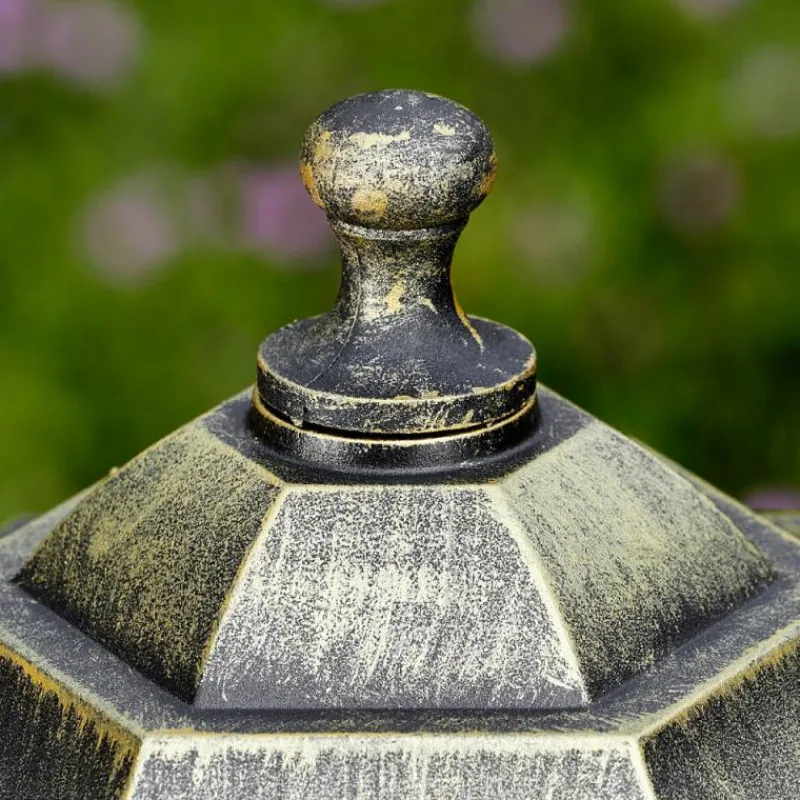 Luminaires Rustiques-hofstein Loria Eclairage de chemin Brun, Or, Noir, 1 lumière