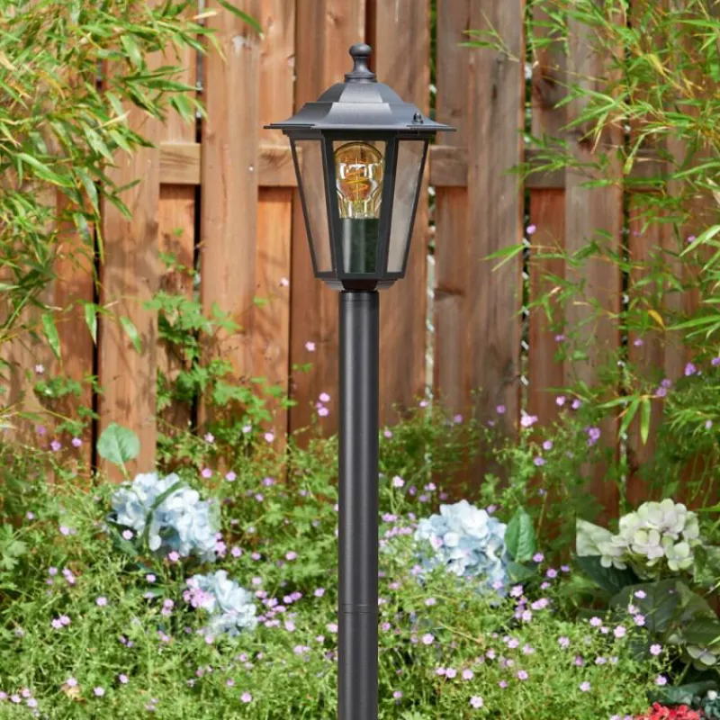 Luminaires Rustiques-hofstein Loria Eclairage de chemin Noir, 1 lumière