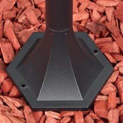 Luminaires Rustiques-hofstein Loria Eclairage de chemin Noir, 1 lumière