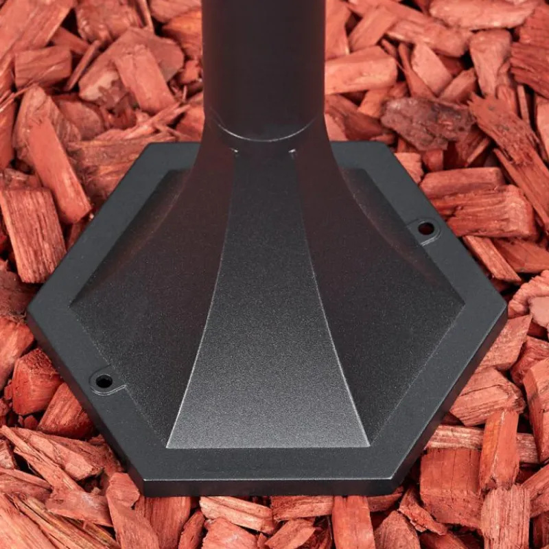 Luminaires Rustiques-hofstein Loria Eclairage de chemin Noir, 1 lumière