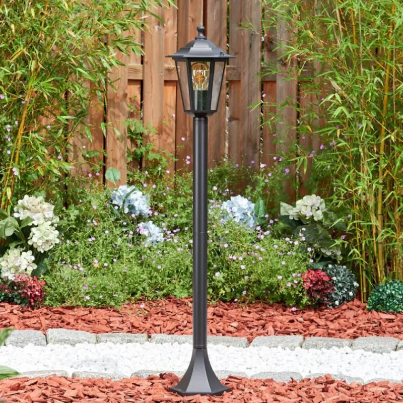 Luminaires Rustiques-hofstein Loria Eclairage de chemin Noir, 1 lumière