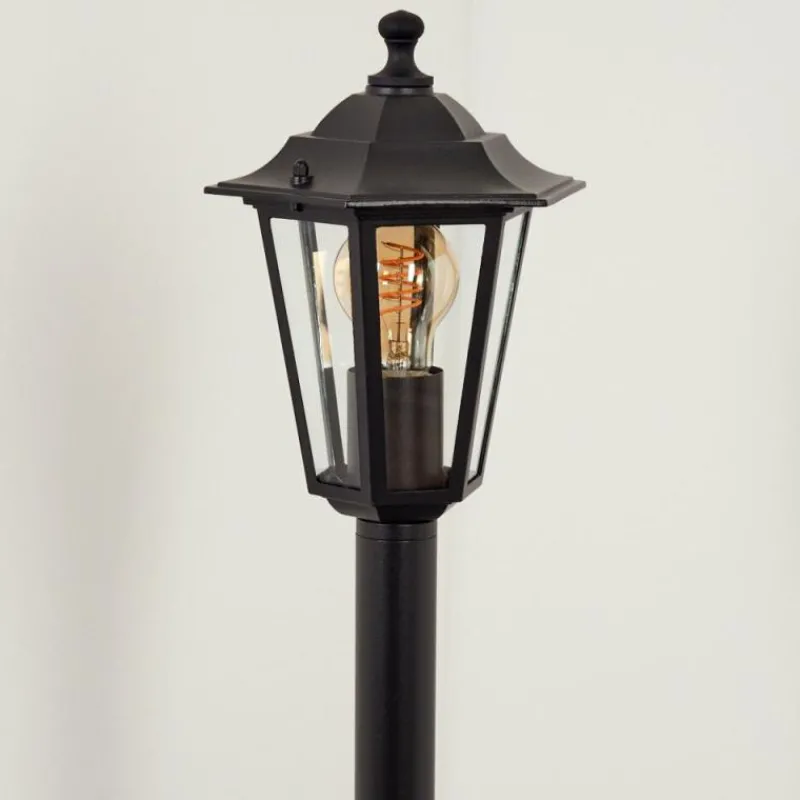 Luminaires Rustiques-hofstein Loria Eclairage de chemin Noir, 1 lumière