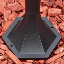 Luminaires Rustiques-hofstein Loria Eclairage de chemin Noir, 1 lumière