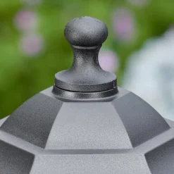 Luminaires Rustiques-hofstein Loria Eclairage de chemin Noir, 1 lumière