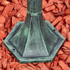 Luminaires Rustiques-hofstein Loria Luminaire extérieur, Eclairage de chemin Vert, Noir, 1 lumière, Détecteur de mouvement