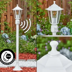 Luminaires Rustiques-hofstein Loria Luminaire extérieur, Eclairage de chemin Blanc, 1 lumière, Détecteur de mouvement