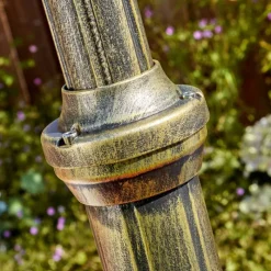 Lampes Dorées-hofstein Loria Luminaire extérieur, Réverbère, Eclairage de chemin Brun, Or, 3 lumières