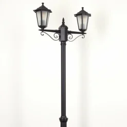 Lampes Vintages & Rétros-hofstein Loria Luminaire extérieur, Réverbère, Eclairage de chemin Noir, 2 lumières