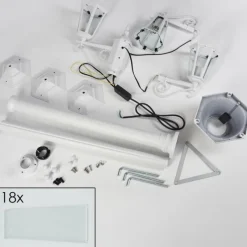 Luminaires Rustiques-hofstein Loria Luminaire extérieur, Réverbère, Eclairage de chemin Blanc, 3 lumières