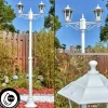 Luminaires Rustiques-hofstein Loria Luminaire extérieur, Réverbère, Eclairage de chemin Blanc, 2 lumières