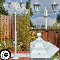 Luminaires Rustiques-hofstein Loria Luminaire extérieur, Réverbère, Eclairage de chemin Blanc, 2 lumières