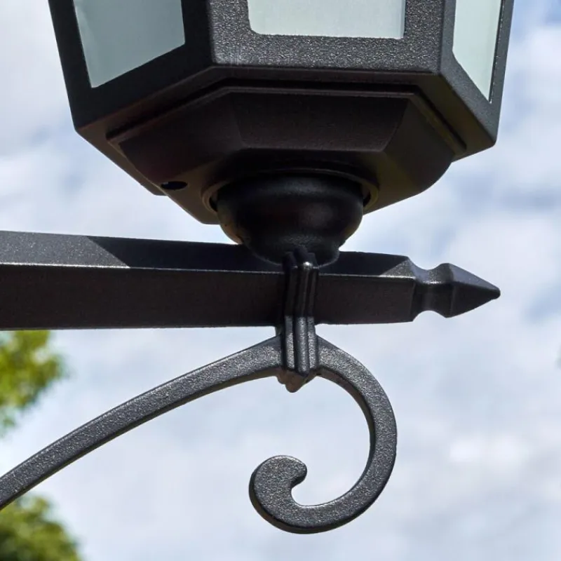 Luminaires Rustiques-hofstein Loria Luminaire extérieur, Réverbère, Eclairage de chemin Noir, 3 lumières