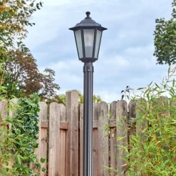 Luminaires Rustiques-hofstein Loria Réverbère, Eclairage de chemin Noir, 1 lumière