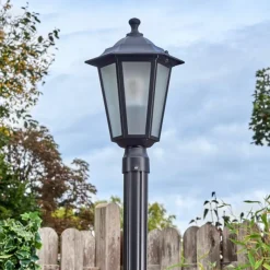 Luminaires Rustiques-hofstein Loria Réverbère, Eclairage de chemin Noir, 1 lumière