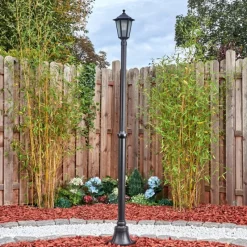 Luminaires Rustiques-hofstein Loria Réverbère, Eclairage de chemin Noir, 1 lumière
